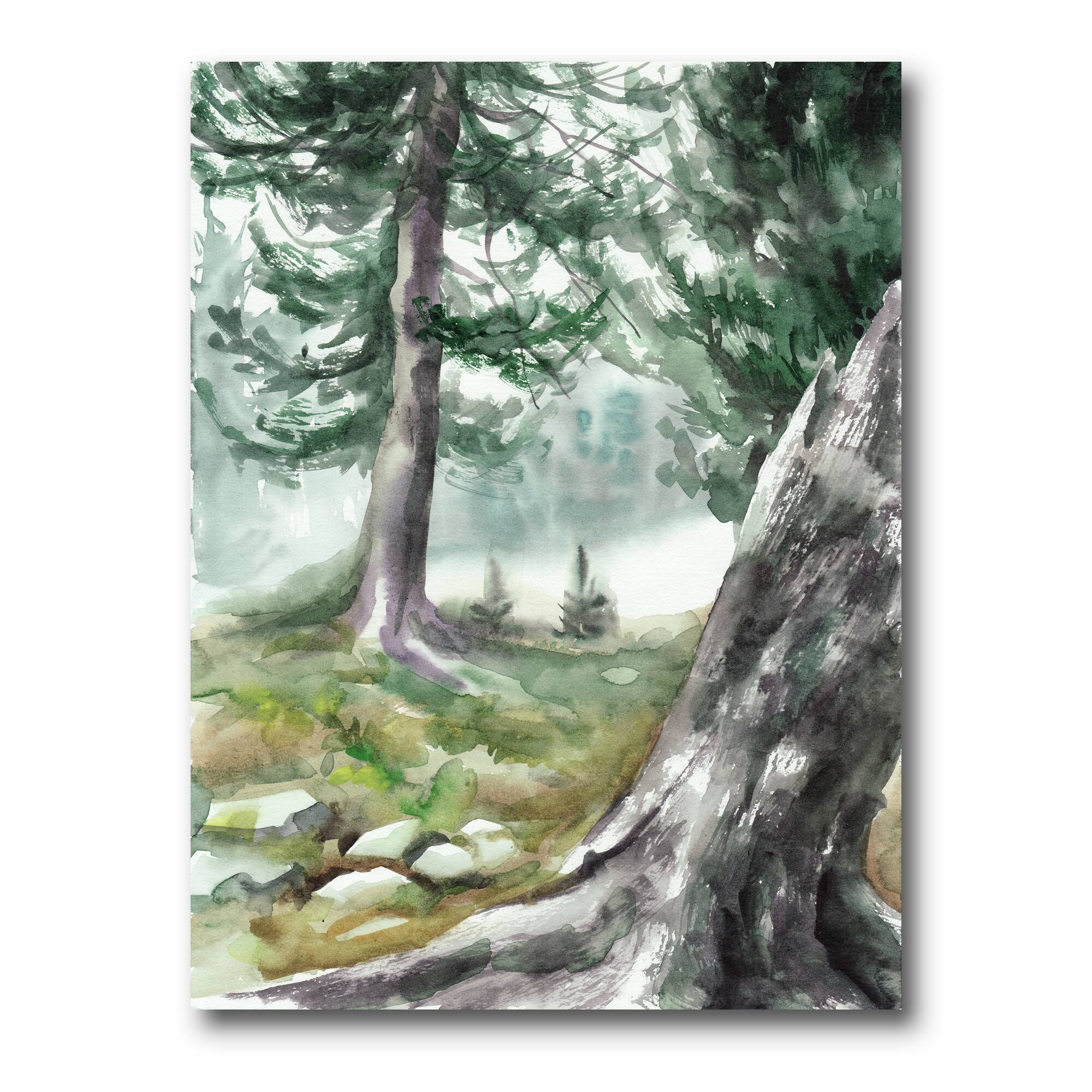 Designart - Pine Forest In The Early Morning